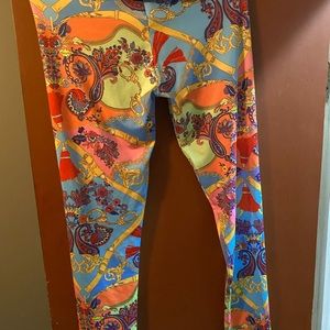 Printed Leggings with Bandeau Top